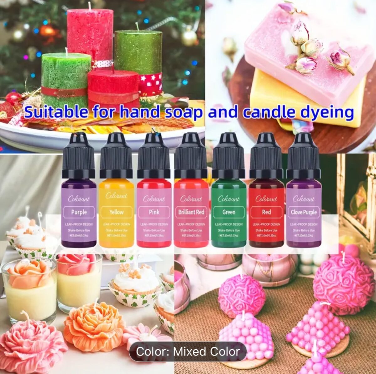 0.34oz × 20 Color Handmade Soap DIY Pigment Set, Suitable for Handmade Soap DIY Crafts, Candle DIY Crafts 0.34oz × 20 Color Handmade Soap DIY Pigment Set, Suitable for Handmade Soap DIY Crafts, Candle DIY Crafts