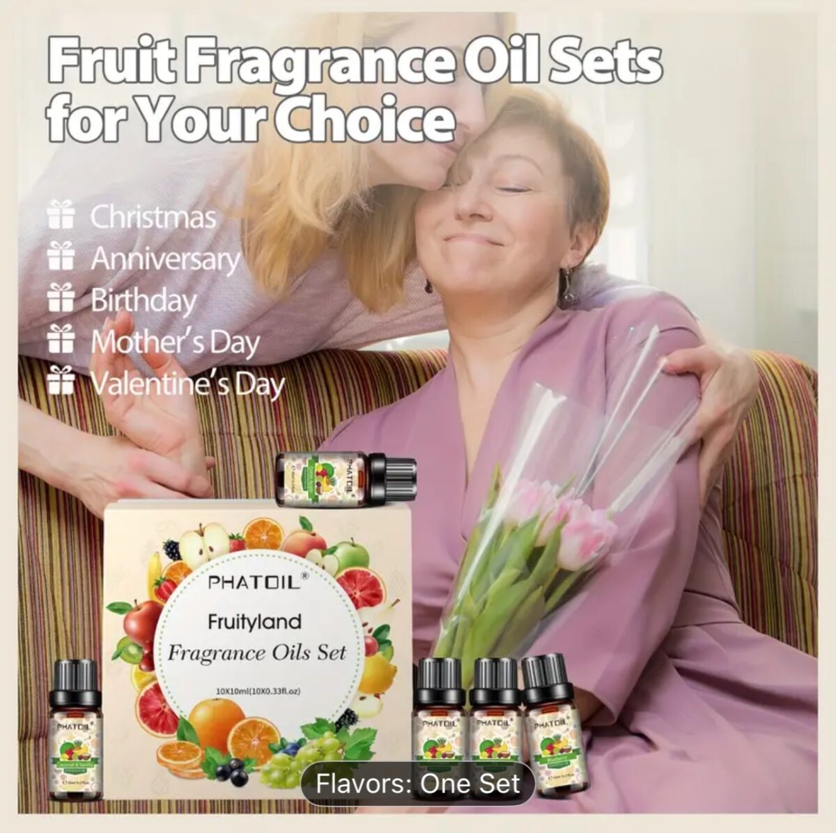Premium Fruity Fragrance Oil Set – 10 Alcohol-Free Scents for Candles & Diffusers - Image 2