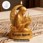 Ramadan Islamic Silicone Mold – Girl with Arabic Calligraphy Design - Image 3