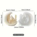 Premium Ramadan Silicone Mold – Star & Moon 3D Islamic Relief Design - Image 2