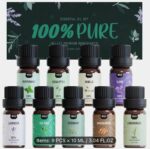 Ultimate premium essential oil set with diffuser and 9 bottles for sleep relaxation and home scent