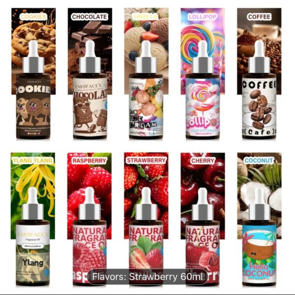 Irresistible strawberry essential oil 60ml with fruity scent for diffusers and candle making