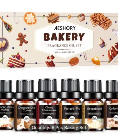 Irresistible bakery essential oils set with 6 fall and holiday dessert fragrance oils
