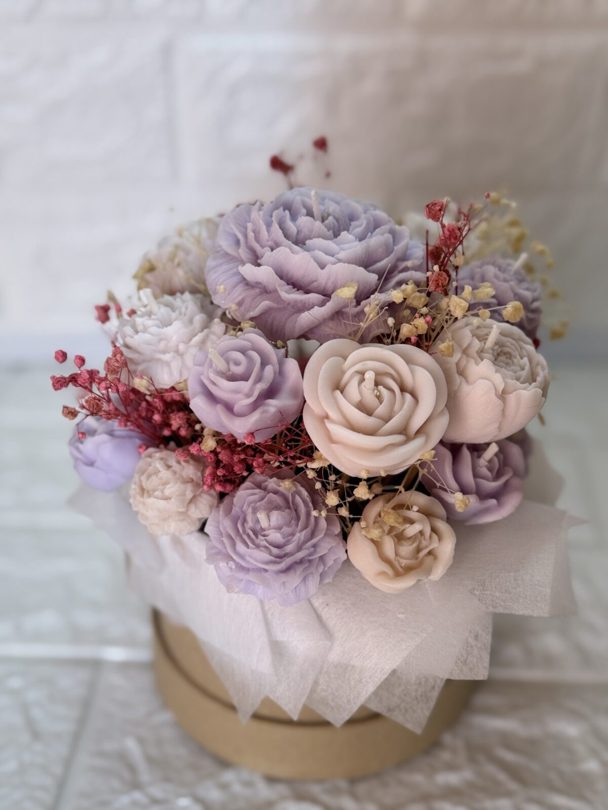 img_7837-2 Candle Flower Bouquet - Image 1